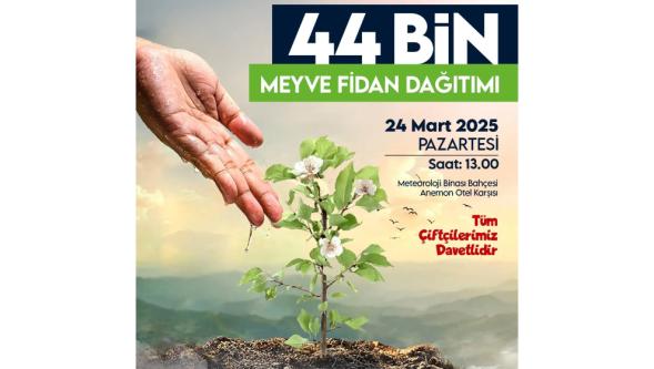 Malatya'da Tarım Canlanıyor: 44 Bin Meyve Fidanı Ücretsiz Dağıtılacak!