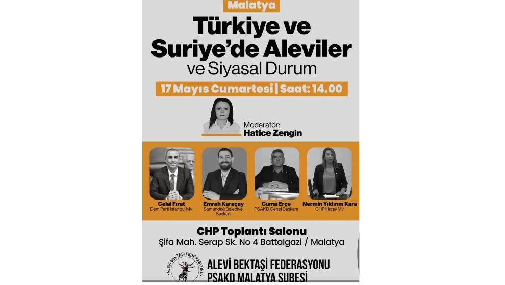 Malatya'da Alevi paneli yapılacak!