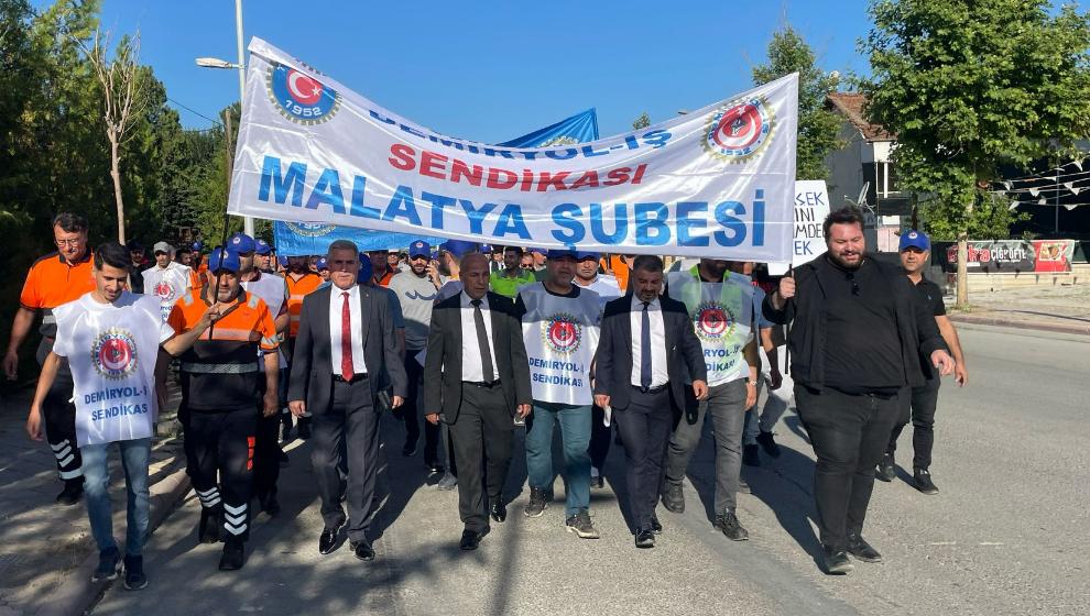 Türk-İş Malatya'da eyleme başladı: 