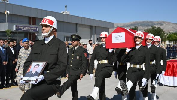 Malatya'da şehidin naaşı memleketine gönderildi
