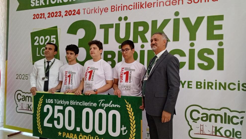 Malatya’da Çamlıca Koleji’nden 5 Türkiye Birincisi!