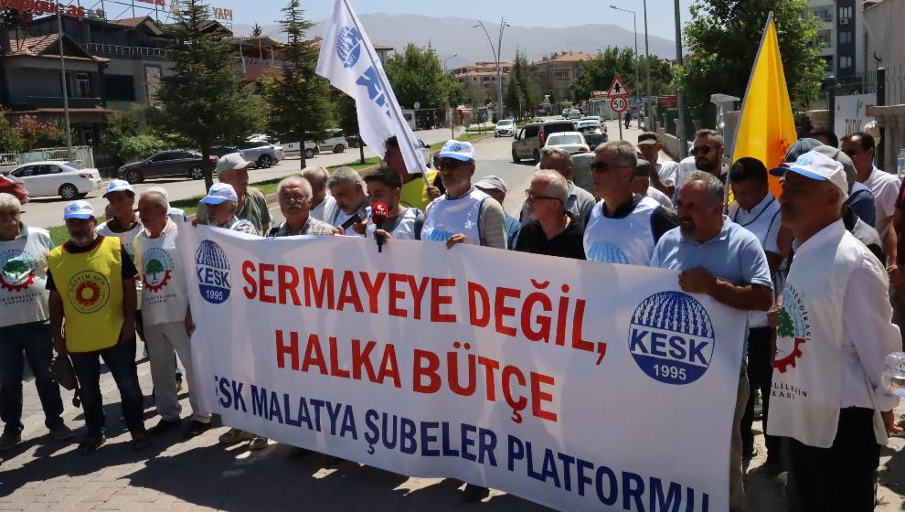 Malatya KESK, hükümetin zam teklifini protesto etti!