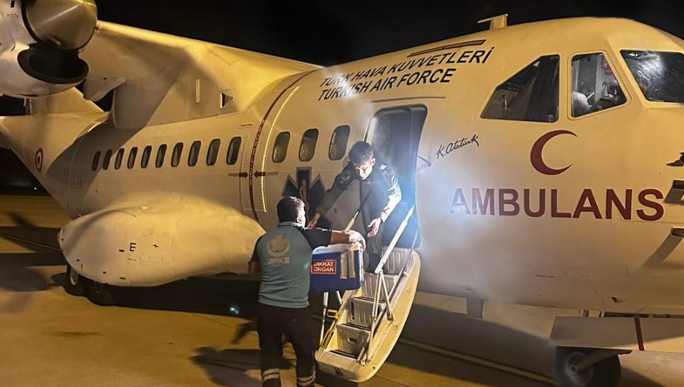 Samsun'dan Malatya'daki hastaya organı Hava Kuvvetleri ambulans uçağı getirdi