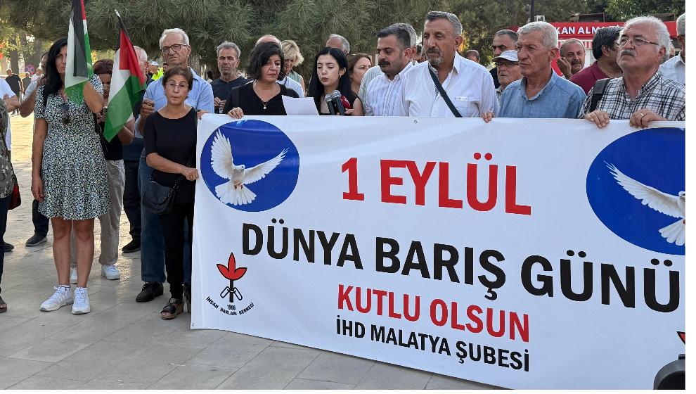 Malatya'da Barış Gününde Filistin ve Kürt Sorunu vurgusu