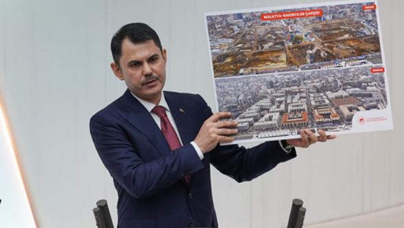Bakan Kurum, Malatya çarşısını gösterdi: "Devlet nerede? diyenlere asrın inşasıyla cevap verdik"
