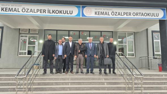 Kemal Özalper Ortaokulu'na sendika başkanlarından ziyaret!