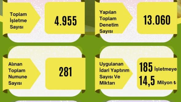 Malatya'da 185 işletmeye ağır ceza!