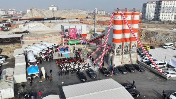 Yeşilyurt Belediyesi ikinci beton santralini açtı