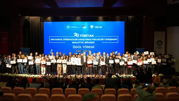 Malatya'da düzenlenen TÜBİTAK yarışmasına Şanlıurfa damga vurdu!